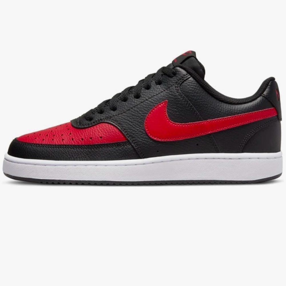 NikeBlack and Red Low-Top Sneakers
